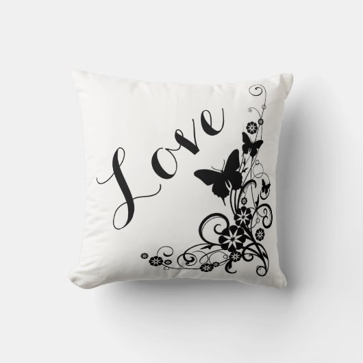 Coussin Jeter l'oreiller/l'amour (Recto)