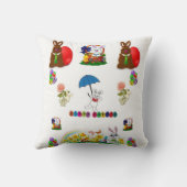 Coussin Jeter l'oreiller Pâques (Verso)