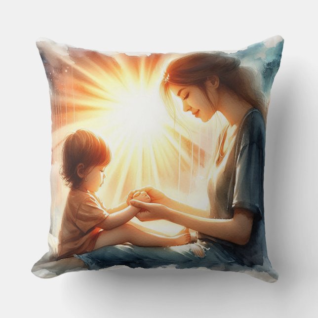 Coussin Jeter l'oreiller pour maman (Recto)
