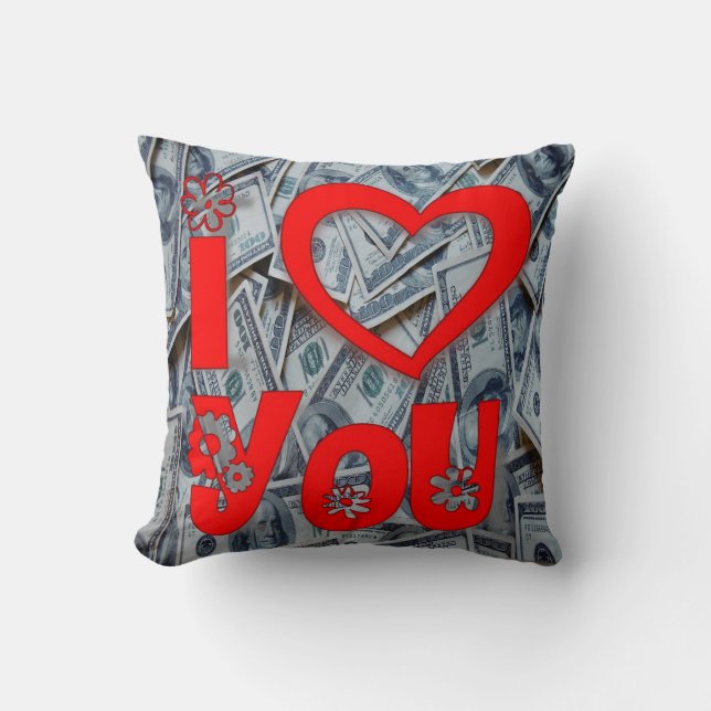 Coussin Jeter l'oreiller Saint-Valentin (Recto)