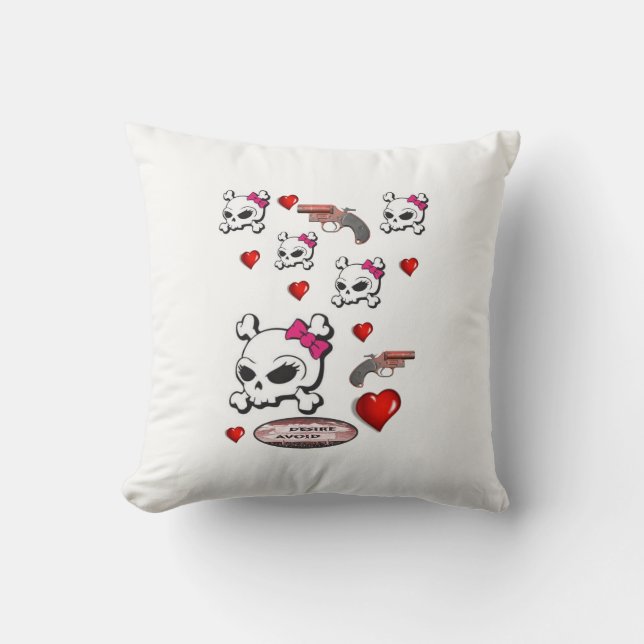 Coussin Jeter l'oreiller Saint-Valentin (Recto)