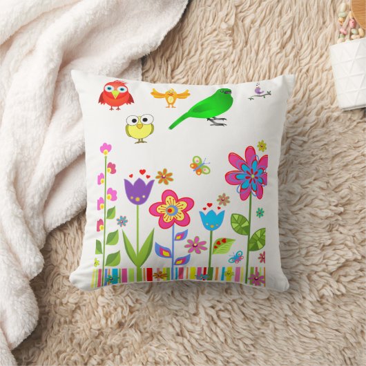 Coussin Jeter Oiseau d'oreiller (Couverture)