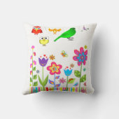 Coussin Jeter Oiseau d'oreiller (Verso)