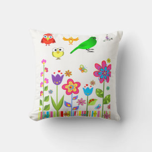 Coussin Jeter Oiseau d'oreiller