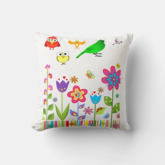 Coussin Jeter Oiseau d'oreiller (Recto)