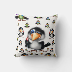 Coussin Jeter Oiseau d'oreiller