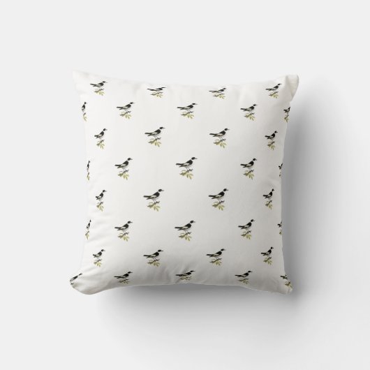 Coussin Jeter Oiseau d'oreiller (GRE.W.) - Vert (Recto)