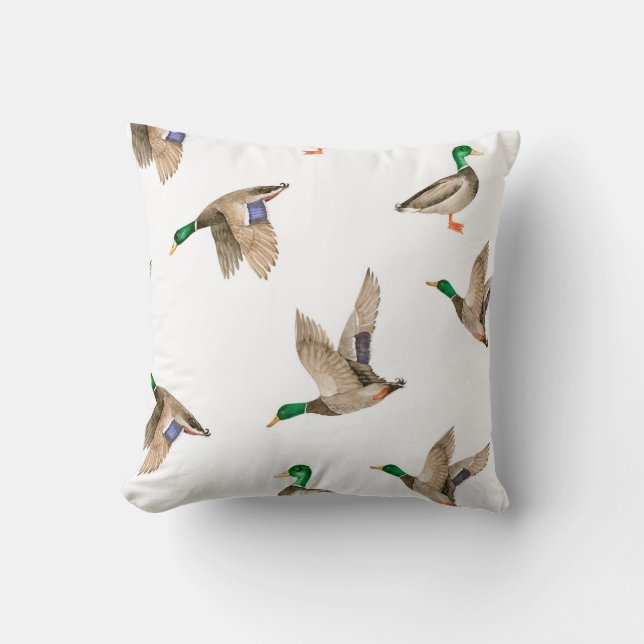 Coussin Jetez de l'oreiller pour canard de Mallard (Recto)