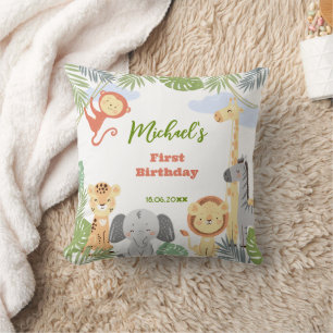 Coussin Jetez l'oreiller avec des animaux mignons.