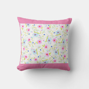 Coussin Jetez l'oreiller en rose.