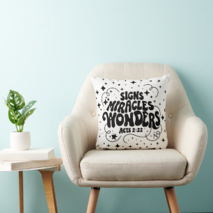 Coussin Jetez l'oreiller, lancez l'oreiller 16" x 16"