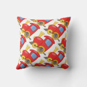 Coussin Jetez l'oreiller/le train de jouets (Verso)