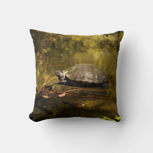Coussin Jetez l'oreiller - Tortue lors de l'ouverture de s