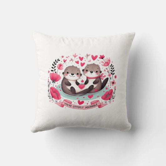 Coussin Jeu adorable Otter (Verso)