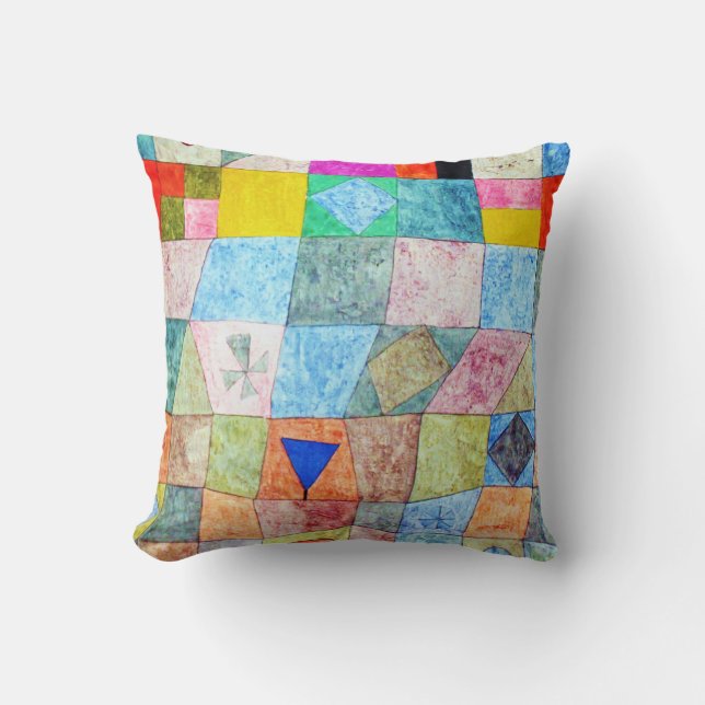 Coussin Jeu convivial, Paul Klee (Recto)
