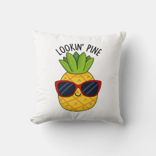 Coussin Jeu d'ananas drôle de pin à regarder