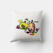 Coussin Jeu d'automne à cinq mouches (Verso)