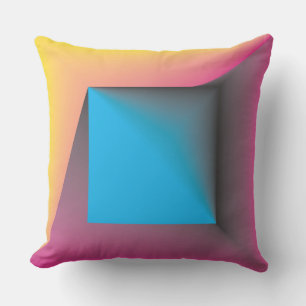 Coussin jeu de carré couleur pastel