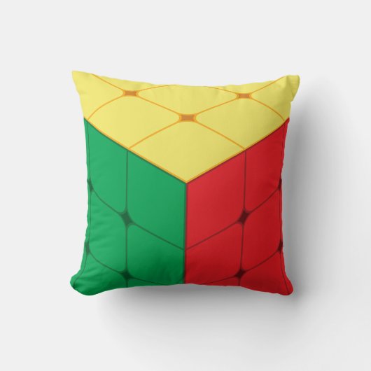 Coussin Jeu de casse-tête Cube (Recto)