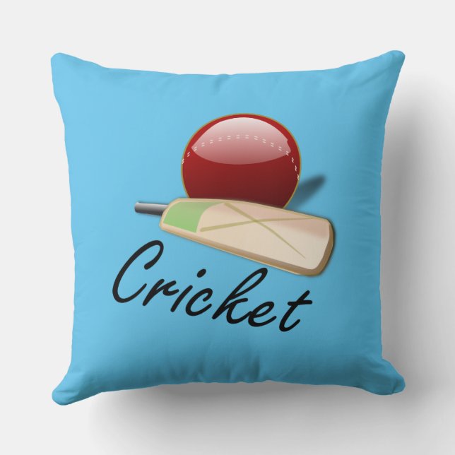 Coussin Jeu de cricket, design populaire, (Verso)