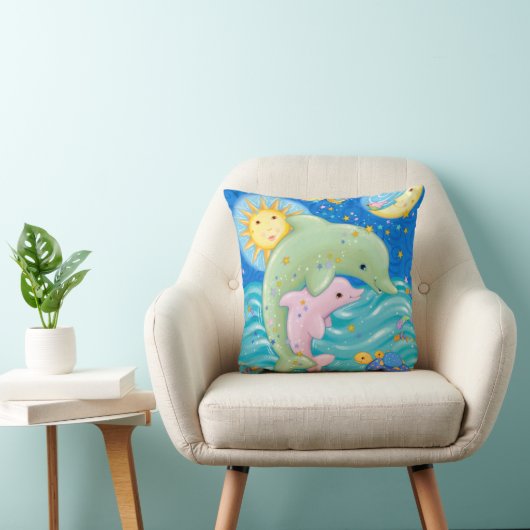 Coussin Jeu de dauphins (Chaise)