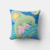 Coussin Jeu de dauphins (Recto)