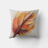 Coussin Jeu De Peintures Feuilles Modernes Abstraites, Feu (Verso)