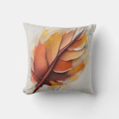 Coussin Jeu De Peintures Feuilles Modernes Abstraites, Feu (Recto)