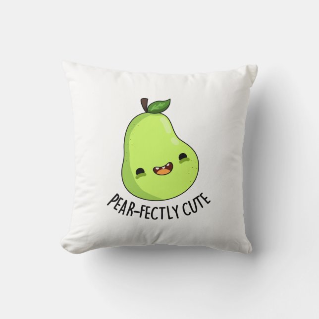 Coussin Jeu de poires aux fruits parfaitement mignonnes (Recto)