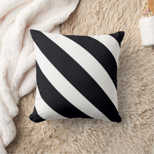 Coussin Jeu Décoratif Noir & Blanc Gratté
