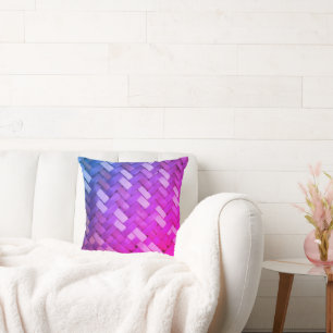 Coussin Jeu d'harmonie tissé