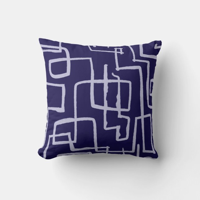 Coussin Jeu d'oreiller blanc de la Marine Twist & Turn (Recto)