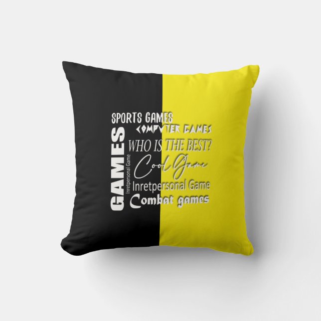 Coussin Jeu informatique du joueur (Recto)