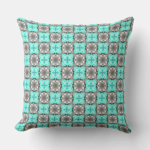 Coussin Jeu Turquoise clair sur la conception de la lumièr