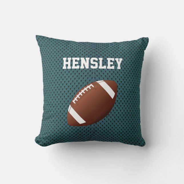 Coussin Jeu turquoise de football Jersey (Recto)