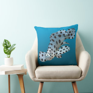 Coussin Jeune groupe - arrière - plan bleu dégradé