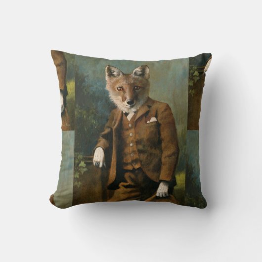 Coussin Jeune Maître Fox Thailler (Recto)