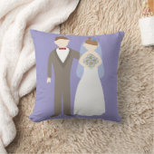 Coussin Jeune marié et jeune mariée (Couverture)