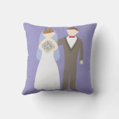 Coussin Jeune marié et jeune mariée (Verso)