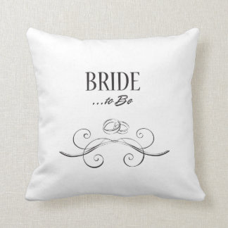 Coussin Jeune mariée à être conception de remous