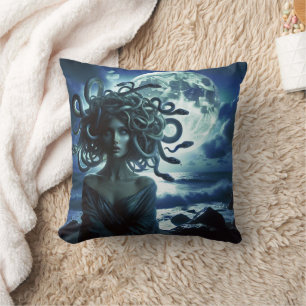 Coussin Jeune Méduse jolie par la Lune & l'Océan