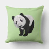 Coussin Jeune panda vert (Recto)
