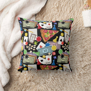 Coussin Jeux de société pour soirée de jeux Snacks Fête