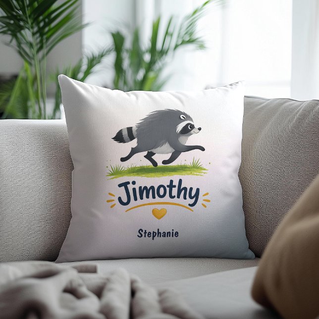 Coussin Jimothy Raton Laveur Viral Drôle Trash Panda Faune (Créateur téléchargé)