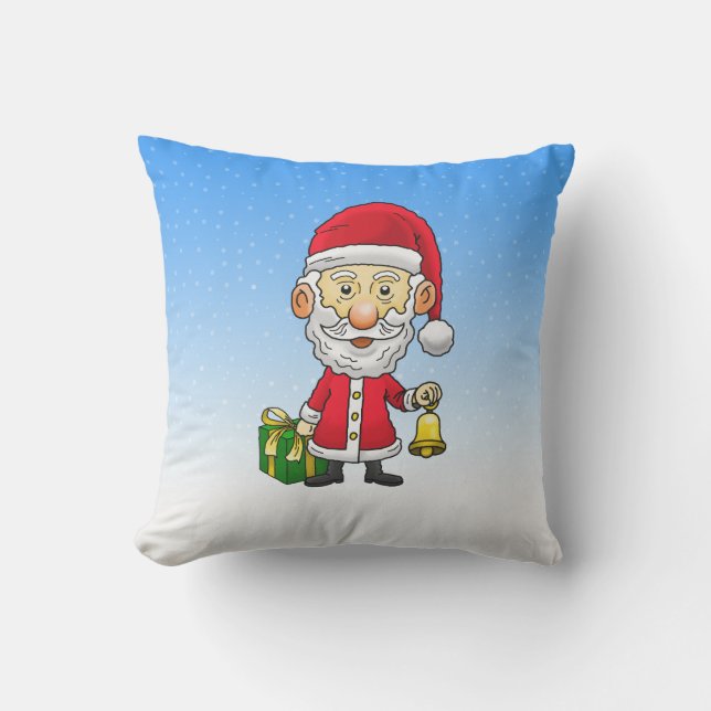 Coussin Jingle Bells avec Père Noël (Recto)