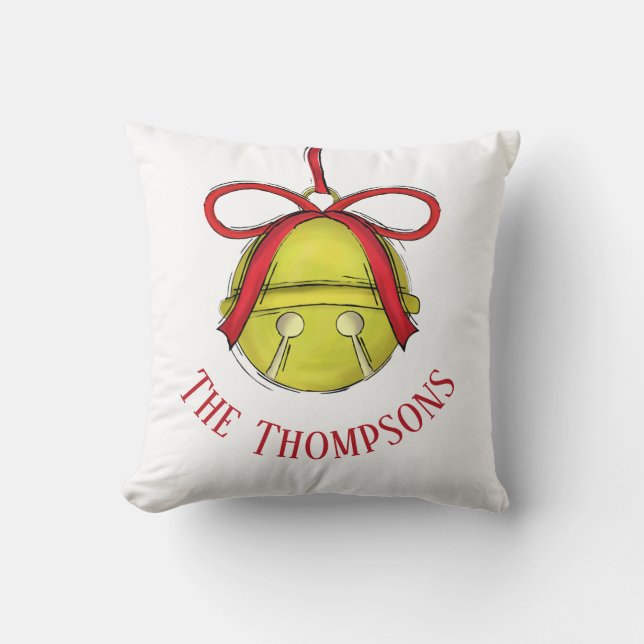 Coussin Jingle fantaisie Ornament mignon Noël de Noël (Recto)