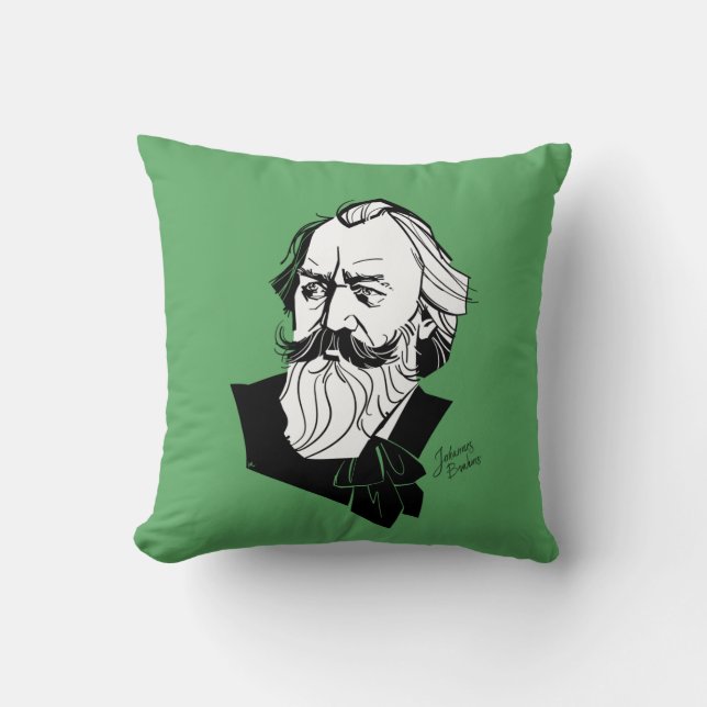 Coussin Johannes Brahms (Recto)