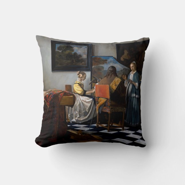 Coussin Johannes Vermeer - Le Concert (Recto)