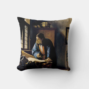 Coussin Johannes Vermeer - Le géographe