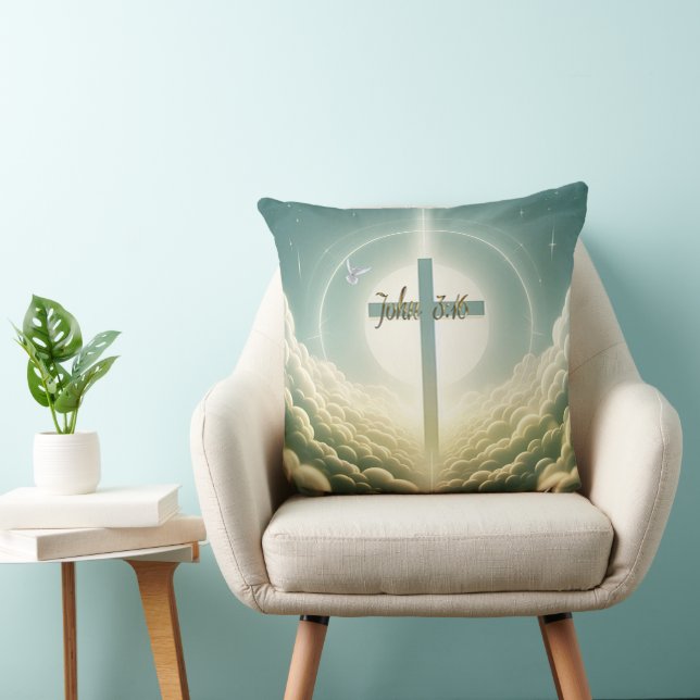 Coussin John 3:16 (Chaise)